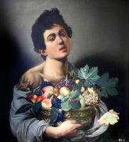 Boy with a Basket of Fruit