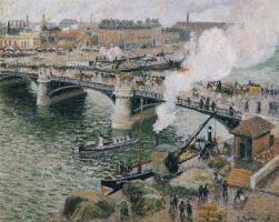 Pont Boieldieu in Rouen, Rainy Weather